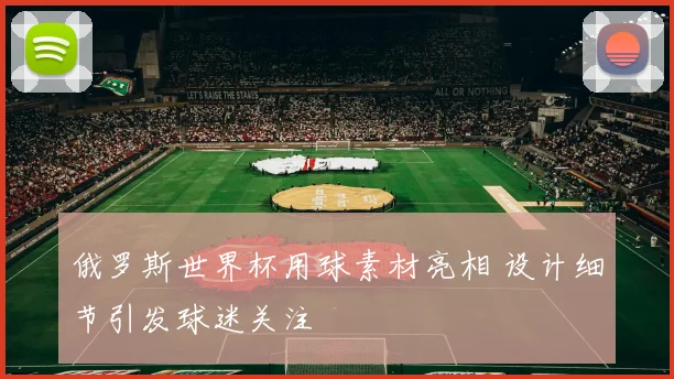 俄罗斯世界杯用球素材亮相 设计细节引发球迷关注